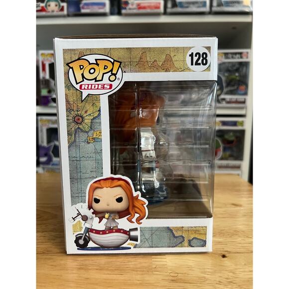 OFFICIAL WONDERCON STICKER NAMI W/ WHITE HOBBY HORSE Funko Pop #128 One Piece LE - Picture 2 of 6